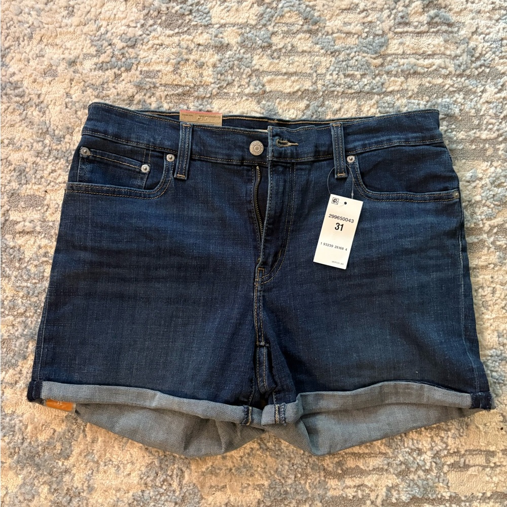 Levi's Dark Blue Jean Shorts